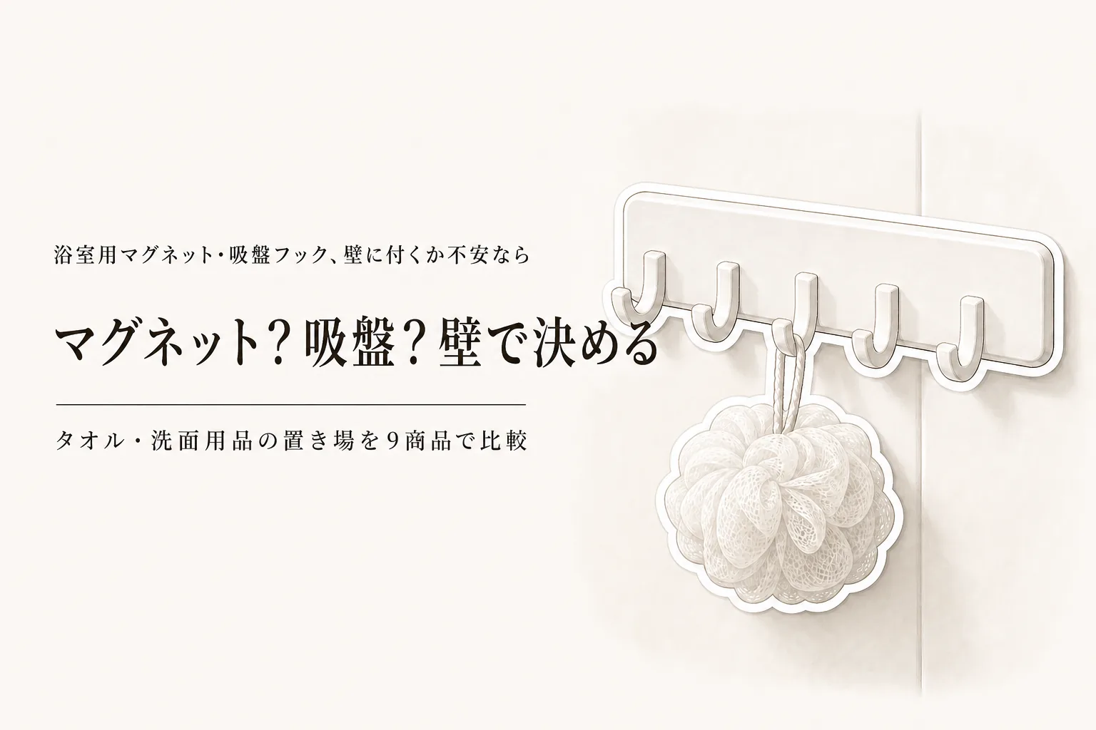 【人気ランキング】浴室用マグネットフックと吸盤フック9選｜レビュー数順でタオル・洗面用品の置き場を比較
